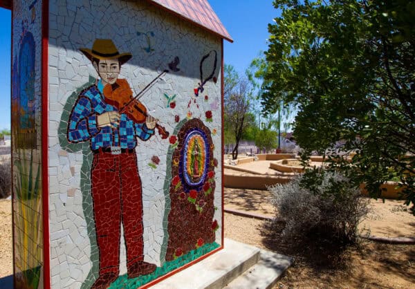 Violinist Public Art Julian Wash Greenway Tucson Loop | Julian Wash Greenway Guide
