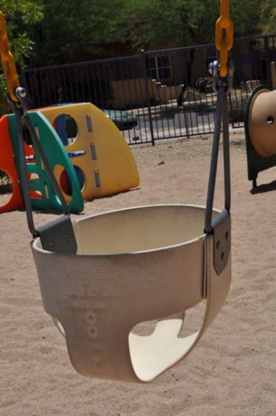infant swing at Civano tot lot | Neighborhood Spotlight: Civano