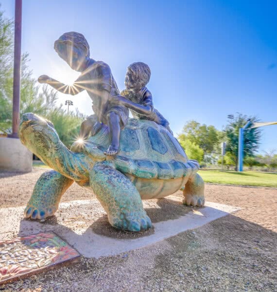 Art Sculpture Tortoise Children Brandi Fenton Memorial Park Tucson | Park Profile: Brandi Fenton Memorial Park