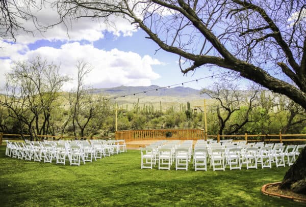 Outdoor Wedding Venue Cactus Mountain View Tanque Verde Ranch Tucson Arizona | Tanque Verde Ranch: An All-Inclusive Vacation in Tucson, AZ