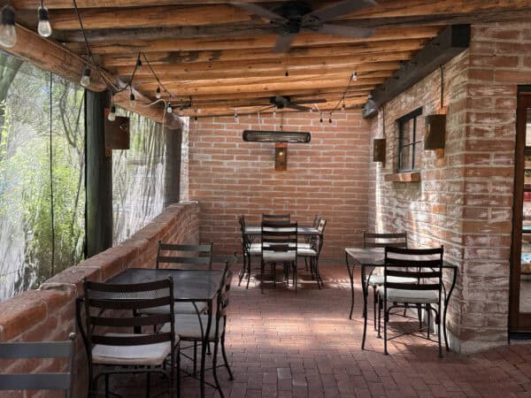 Tohono Chul Garden Bistro Tucson Patio Dining Brick | Tohono Chul Guide (Gardens, Galleries, Bistro)