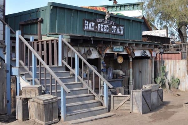 stunt show set at Trail Dust Town | Ultimate Guide to Trail Dust Town
