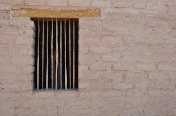 window and wall at Presidio San Agustin | Ultimate Guide to Tucson Bike Tours