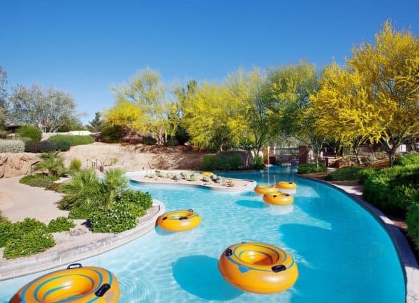The Westin Kierland Lazy River floating tubes | Road Trip Guide: Tucson to Scottsdale
