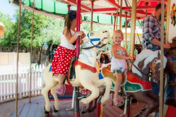 carousel at Polly Anna Park | Ultimate Guide to Trail Dust Town