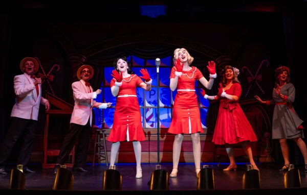 Jake Chapman Jacob Brown Kelly Coates Haley Jaeger Heather Stricker Janee Page L to R Gaslight Theatre Tucson Race to the North Pole Jake Chapman Jacob Brown Kelly Coates Haley Jaeger Heather Stricker Janee Page L to R Gaslight Theatre Tucson Race to the North Pole | The Gaslight Theatre - Tucson's Only Dinner Theatre Experience!