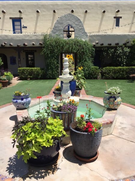 bell and courtyard at Hacienda Del Sol Tucson | Resort Report: Hacienda Del Sol Guest Ranch Resort