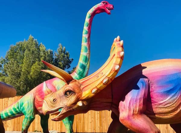 Cabazon Dinosaurs Colorful | Road Trip: Tucson to Irvine