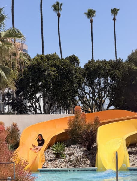 Dual Waterslides Hyatt Regency Irvine California | Road Trip: Tucson to Irvine