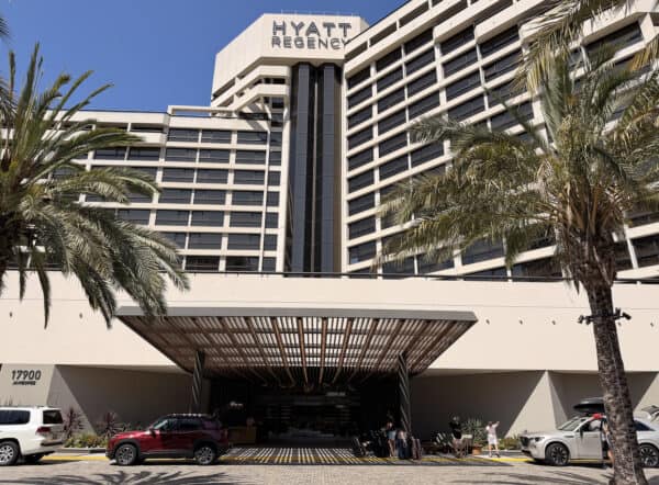 Hyatt Regency Irvine Entrance California | Road Trip: Tucson to Irvine