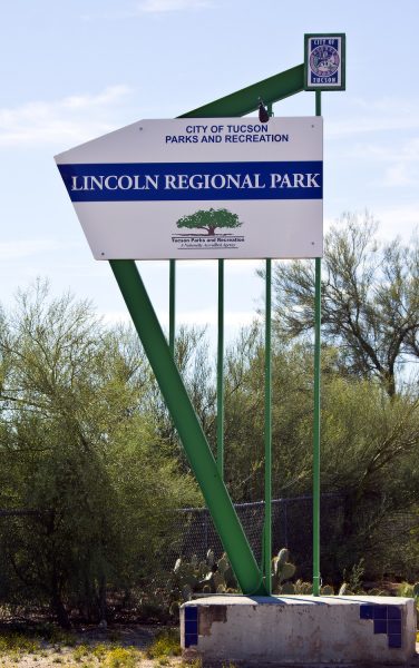 Lincoln Regional Park Tucson sign | Park Profile: Lincoln Regional Park