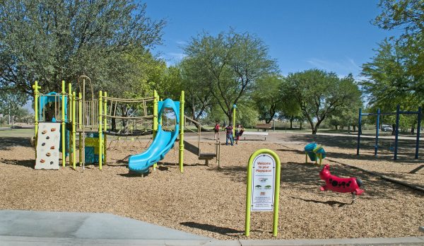 playground slides swings Udall Park | Park Profile: Morris K. Udall Park