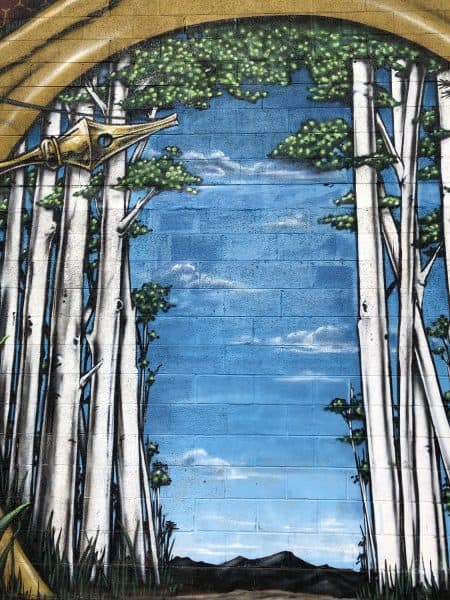 mural magical forest Downtown Flagstaff | Road Trip Guide: Tucson to Flagstaff
