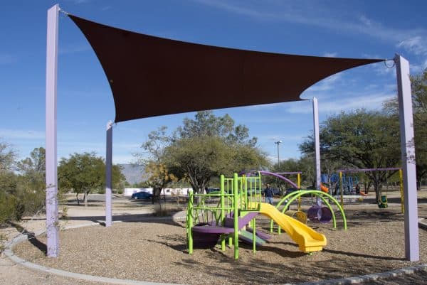 semi shaded playground Purple Heart Park | Park Profile: Purple Heart Park