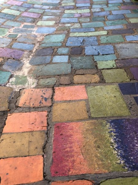 colored cobblestones Balboa Park | ROAD TRIP: Tucson to San Diego