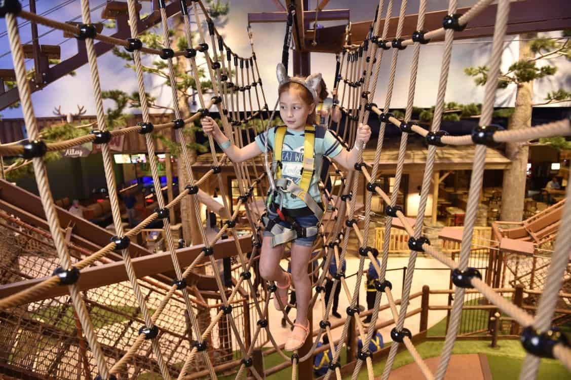 Howlers Peak Ropes Course Great Wolf Lodge Arizona girl
