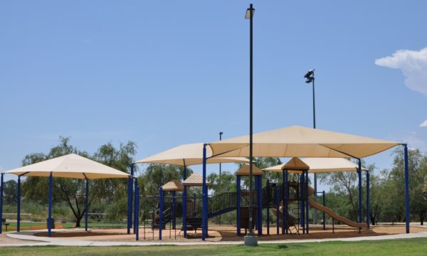 lighted covered playground Canada Del Oro Riverfront Park | Park Profile: Canada Del Oro Riverfront Park