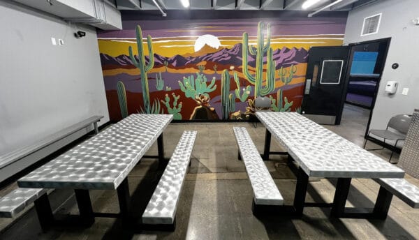 Downstairs Birthday Party Room Desert Themed Jumping Cholla Trampoline Park Tucson | Jumping Cholla | Guide to Tucson's Largest Trampoline Park