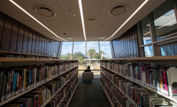 Stacks of Books With View Martha Cooper Library Tucson | Martha Cooper Library Guide (with Photos & Amenities)