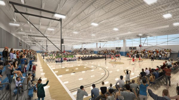 Mosaic Quarter Field House Athletic Space Rendering Tucson Arizona Basketball | Mosaic Quarter - GIANT Sports & Entertainment Complex Coming to Tucson in 2027