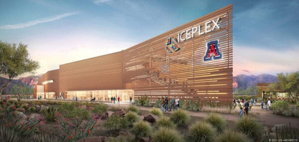 Mosaic Quarter Iceplex Julian Wash Elevation Hockey Figure Skating Tucson Arizona | Mosaic Quarter - GIANT Sports & Entertainment Complex Coming to Tucson in 2027