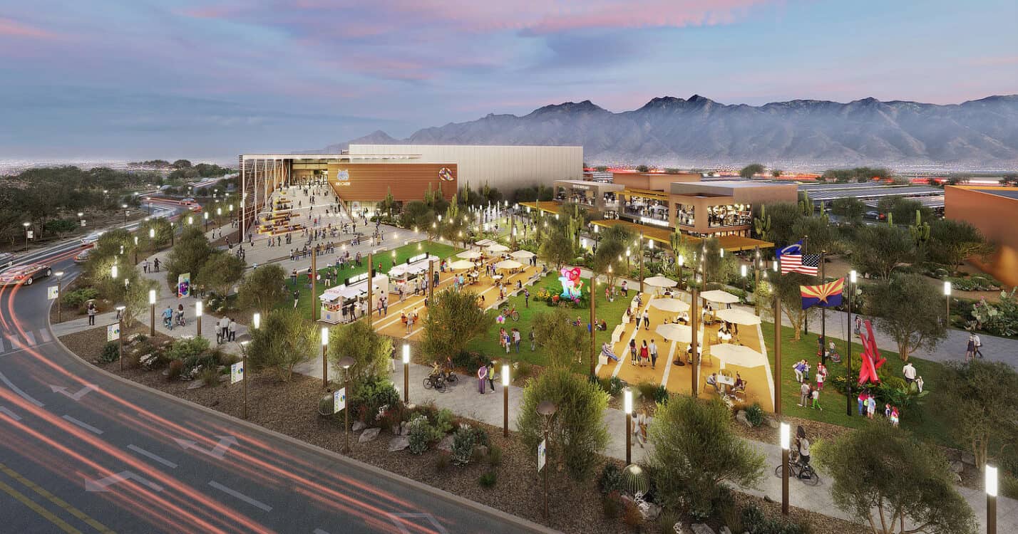 Mosaic Quarter MQ Pavilion Restaurants Playground Tucson Arizona | Mosaic Quarter - GIANT Sports & Entertainment Complex Coming to Tucson in 2027