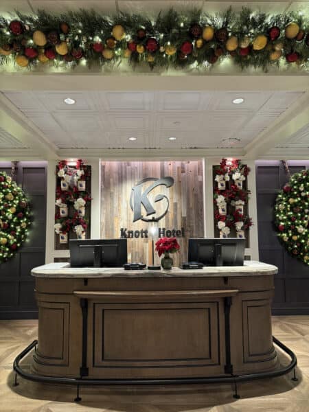 Check In Lobby Desk Knotts Hotel | Road Trip: Tucson to Knott's Berry Farm