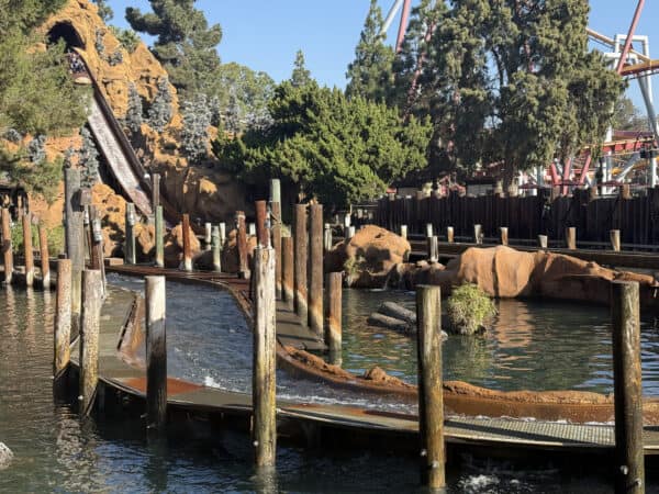 Timber Mountain Log Ride Final Drop Knotts Berry Farm | Road Trip: Tucson to Knott's Berry Farm