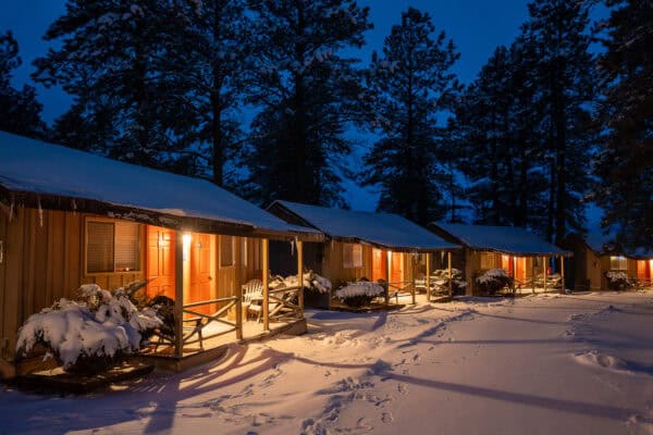 Basecamp at Snowbowl Cabins Vacation Rental Where to Stay Flagstaff Arizona Winter | Ultimate Guide to Arizona Snowbowl