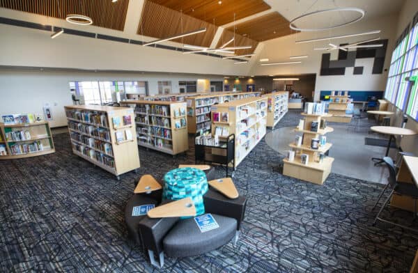 Books Seating Shelves Anne W. Gibson Edmond Station Library Tucson Vail Arizona | Moving to Vail, Arizona? Read This Guide!