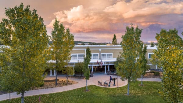 Grand Canyon Railway Hotel Autumn Sunset Williams Arizona | ROAD TRIP: Tucson to Grand Canyon Railway