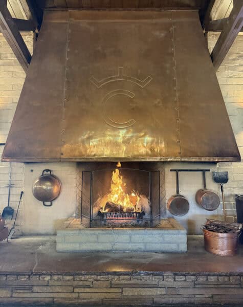 Giant Old Fashioned Fireplace Lobby Rancho de los Caballeros | Rancho de los Caballeros: Luxurious, All-Inclusive Guest Ranch Resort in Wickenburg, Arizona