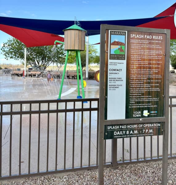 Heritage Splash Pad Marana at Gladden Farms Community Park | Best Splash Pads in Tucson
