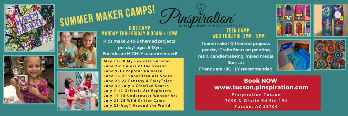 Pinspiration Art Camps Kids Tucson | Fine Arts Camps in Tucson - Summer 2025