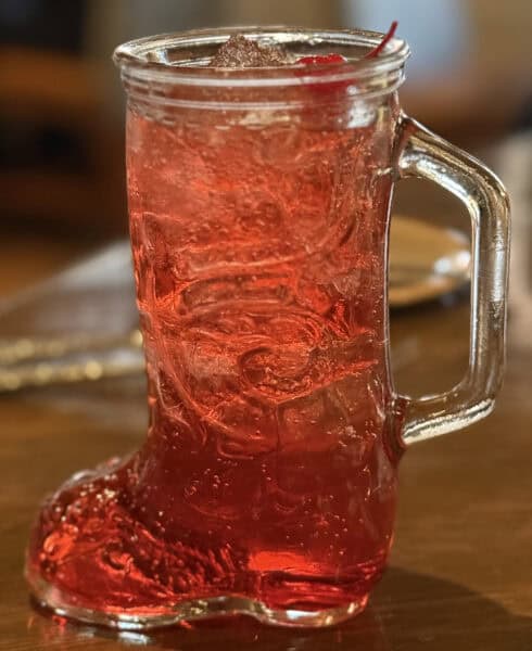 Shirley Temple Boot Glass Rancho de los Caballeros Wickenburg Arizona | Rancho de los Caballeros: Luxurious, All-Inclusive Guest Ranch Resort in Wickenburg, Arizona