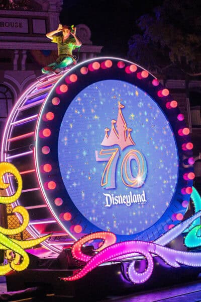 Paint Night Parade Disneyland Peter Pan 70th | Disneyland's 70th Anniversary - New Shows, Fun Rides, and Delectable Treats