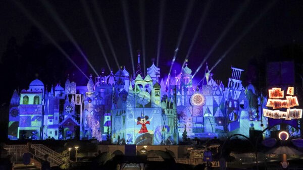 Tapestry Happiness Mickey Disneyland Small World | Disneyland's 70th Anniversary - New Shows, Fun Rides, and Delectable Treats