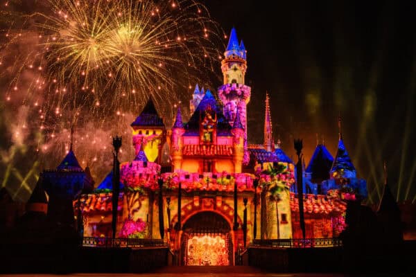 Wondrous Journeys Disneyland Fireworks Castle Flowers | Disneyland's 70th Anniversary - New Shows, Fun Rides, and Delectable Treats