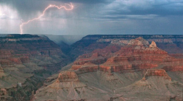Grand Canyon National Park Arizona Mather Point Lightning | Grand Canyon National Park | Ultimate Guide to Arizona's Iconic Landmark