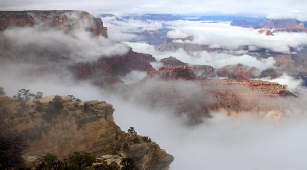 Grand Canyon National Park Fog Arizona | Grand Canyon National Park | Ultimate Guide to Arizona's Iconic Landmark