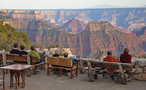 Seating Scenic Grand Canyon Lodge North Rim Arizona