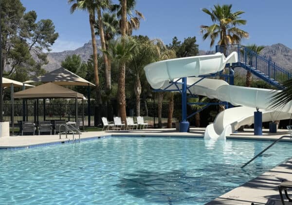 Tucson Country Club Waterslide Swimming Pool | Neighborhood Spotlight: Tucson Country Club Estates