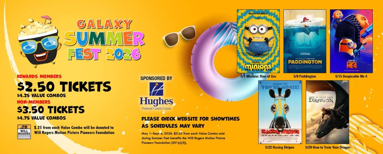 summer fest 2026 discounted movies galaxy theatres tucson | Free/Cheap Summer Movies in Tucson 2026